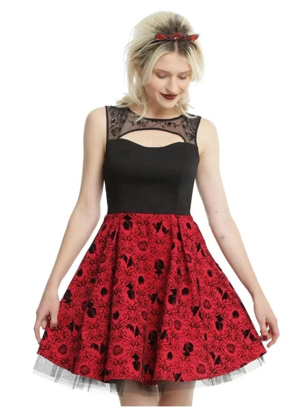Disney Snow White Flare Dress with Sheer Yoke and Corset